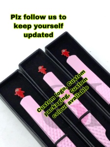 New 45/90/Curve Pink Color Powder Coating Back Side <b>Doll</b> Eyelash Extension Tweezers Anti-Static Fine Tip 10mm Length Stainless - Product Image 4