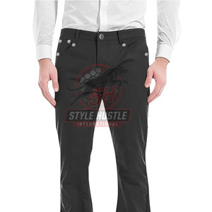 Pantalones de Hombre con Diseño Moderno, Pantalones de Hombre con Corte Acampanado al Mejor Precio, Pantalones de Hombre con Corte Acampanado Ligeros para Adultos - Product Image 2