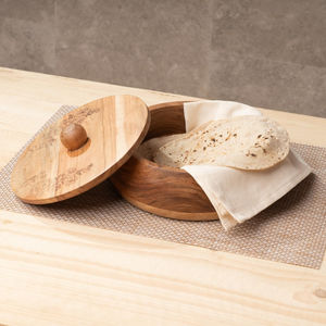 Cazuela de madera recientemente Masala picante para uso en cocina, diseño de mesa, olla caliente para servir, olla caliente con forma redonda decorativa - Product Image 2