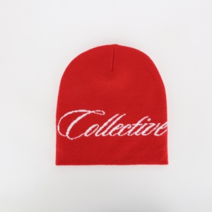 หมวกผ้าแจ็คการ์ดถักแบบทันสมัยหมวกแฟชั่นฮิปฮอปสตรีทแบบถักลายปักฟรีไซส์อบอุ่นอากาศหนาวทั่วไปโลโก้ตามสั่ง3D - Product Image 3