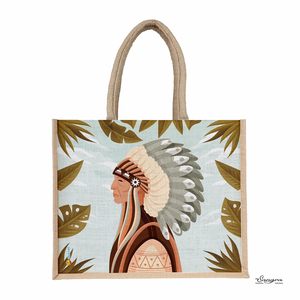 Luxury Design Reusable Jute Canvas <b>Bags</b> Rope Handles Everyday Use Handmade Prime Quality Square Shape Eco Friendly 100% - Product Image 3
