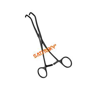 Pinces vasculaires traumatiques Cooley-Derré 16 cm, ligne noire, manuelles, instrument chirurgical de haute qualité, vente chaude - Product Image 1