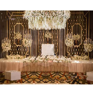 Classy Wedding Stage Metal Back Frame Fashionable Wedding <b>Wall</b> Back Frame USA Newest Wedding Metal Back Frame/Panels Australia - Product Image 2