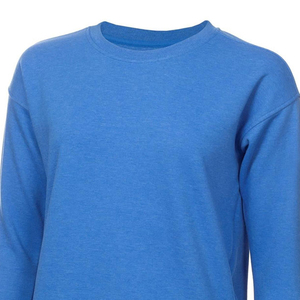 Sweat-shirt surdimensionné personnalisé pour femme, couleur unie, manches longues, en molleton, avec motif sur le devant, haute qualité, hiver - Product Image 5