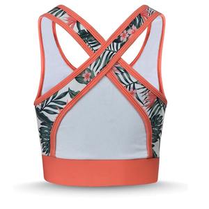 Logotipo personalizado de alta calidad Poliéster Spandex Impreso Logo Liso Mujeres Gimnasio Sujetador deportivo Fitness Correr Señoras Sexy Sujetador de yoga - Product Image 2