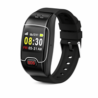 Reloj Inteligente para el Cuidado de Personas Mayores con Llamadas de Emergencia SOS con un Solo Clic, 4G LTE, Localizador GPS BLE, Geocerca, Pantalla TFT, Mini Pulsera para el Hogar