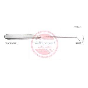 Instrumentos quirúrgicos médicos profesionales de acero inoxidable con aguja de ligadura Deschamps - Product Image 5