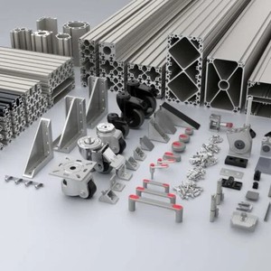 Custom Complete Set Grade 6000 Series Aluminium Extrusion <b>Accessories</b> 1% Tolerance for Industrial Architectural <b>Interior</b> - Product Image 1