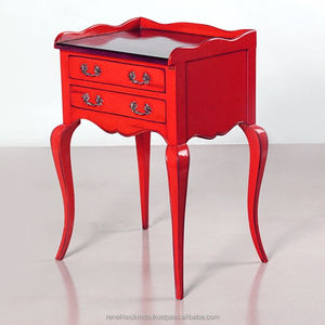 Tables basses avec 2 tiroirs, numéro de série 2009, en bois d'acajou, design simple, qualité éprouvée - Product Image 2