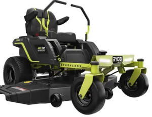 Tondeuse autoportée électrique Ryobi 48V HP sans balais, 54 pouces, batterie 115 Ah, à braquage zéro - Product Image 1