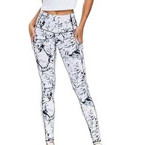 Mallas de yoga deportivas Fitness de sublimación de alta calidad para mujer cintura elástica con logotipo personalizado mallas de nuevo diseño al por mayor - Product Image 2