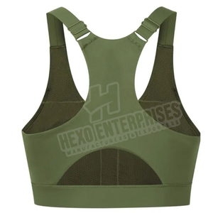 Soutien-gorge de sport pour femmes de haute qualité Taille personnalisée Nouveau design avec logo avant Caractéristique respirante Fabriqué au Pakistan - Product Image 2
