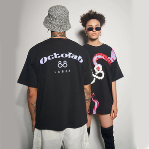 Fabricant en gros INNOVEARS Toile de coton lourde 220 g/m² Impression anti-froissement 100% coton Coupe classique 3D Puff Homme - Product Image 4