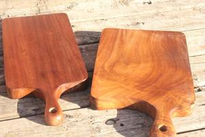 Planche à découper en bois avec poignée, lavable au lave-vaisselle, écologique, antibactérienne, en résine, planche à découper pour le fromage, de haute qualité - Product Image 3