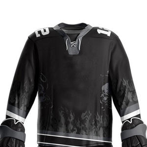 Uniformes de hockey sur glace personnalisés en polyester de haute qualité fabriqués en usine meilleure vente nom de l'équipe OEM uniformes imprimés à bas prix - Product Image 4
