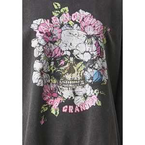 Sudadera Vintage Lavada de Primera Calidad, Corte Holgado, Cuello Redondo, con Logotipo Personalizado, 100% Algodón Grueso para Mujer - Product Image 5