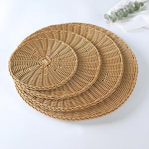 Set de table en rotin naturel en osier manuel vaisselle pour restaurants vente en gros bon prix du Vietnam - Product Image 4