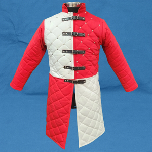 เสื้อโค้ท Gambeson บุนวมหนาผ้าฝ้าย100% งานแฮนด์เมดสำหรับฤดูหนาวยุคกลาง - Product Image 1