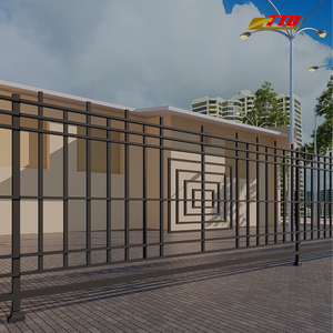 High Quality Outdoor <b>Metal</b> Fence <b>Panels</b> with Iron Posts and <b>Trellis</b> Gate Options for Stylish Privacy and Property Borders - Product Image 3