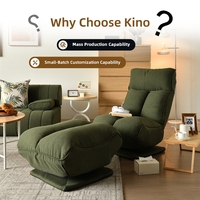 Fauteuil pivotant Kino OEM ODM en fil bouclé pour hôtel, villa, complexe hôtelier, projets commerciaux – Canapé sur mesure en gros, directement de l'usine