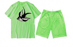 Conjunto de Verano para Hombre, Estilo Casual, Térmico, de Dos Piezas, Hip Hop, Camiseta y Pantalones Cortos, Ropa Deportiva Urbana - Product Image 2