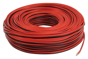 Bobine de 100 m de câble audio parallèle rouge et noir 2x0,75 mm² - Product Image 2
