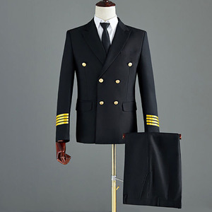 Chemise de pilote unisexe blanche personnalisée 100% polyester, poches plissées tendance, manches courtes ou longues, uniforme de compagnie aérienne, service ODM OEM - Product Image 3