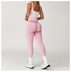 Leggings de gimnasio de cintura alta Push up Anti celulitis Scrunch Butt Leggings sin costuras Pantalones de yoga ajustados Scrunch Butt leggings para mujeres - Product Image 6