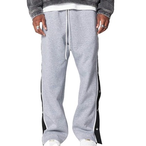 Pantalones Deportivos de Hombre con Cintura Elástica Estilo Vintage, Lavado Ácido Personalizado, Lisos, a la Moda, Talla Grande - Product Image 1