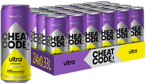 Boisson Énergisante Cheat Code Ultra Faible en Sucre, Saveur Sportive, 330ml, avec L-Carnitine & Taurine, Fraîche - Product Image 2