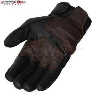 Guantes de moto de cuero de primera calidad con pantalla táctil y protección de nudillos Guantes de motocicleta de malla transpirable - Product Image 2