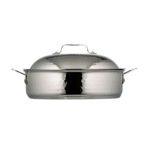 Casserole en métal artisanale héritage faite à la main forme ronde cuisine de table utilisation de réchauffement des aliments pot en métal de haute qualité du Moyen-Orient - Product Image 4