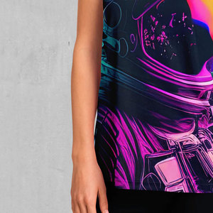 Camiseta sin mangas de sublimación con cuello en U personalizado del mejor Material para mujer transpirable con logotipo bordado personalizado - Product Image 6