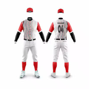 Uniforme de béisbol Material suave Transpirable Secado rápido Servicio OEM Precio al por mayor Diseño personalizado Tamaño Uniforme de béisbol ligero - Product Image 3