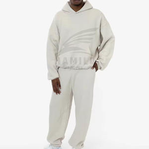 2024 approvisionnement d'usine personnalisé hommes hiver Gym survêtements pantalons élastiques deux pièces ensemble en gros Jogging ensembles avec Logo à vendre - Product Image 2