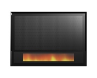 Cheminée murale chauffante 1700W Chauffage infrarouge Flamme LED Cheminée électrique