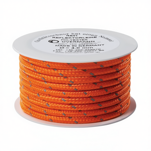 Cordon réfléchissant en polyester orange OVERMANN 100 m, réflecteur de sécurité, diamètre 6 mm, autocollants et lumières réfléchissants promotionnels - Product Image 3