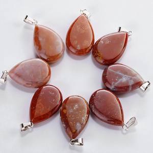 Pendentif en agate indienne-Pendentif à breloque chrétienne de Bohème en argent sterling 925 pour la fabrication de colliers - Product Image 1