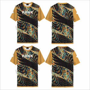 Nouveaux t-shirts respirants pour hommes, séchage rapide, faible MOQ, t-shirts imprimés pour hommes, coupe ample, prix bas. - Product Image 6