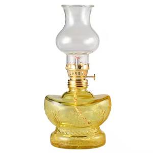 <b>Glass</b> And Brass Lantern Elegant Decorative <b>Candle</b> <b>Holder</b> For Home And Outdoor Ambient Lighting - Product Image 4