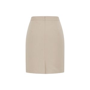 Faldas de negocios formales de Color sólido clásicas con cremallera plana recta alta para mujer - Product Image 4