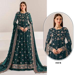 Venta caliente diseñador Readymade Indian Women Anarkali Georgette bordado Dupatta Set para bodas para el verano - Product Image 2