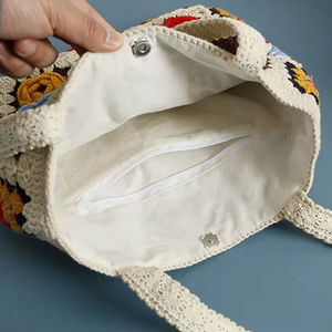 Sac à bandoulière en crochet tendance, léger, style féminin, sac en crochet pour femmes, design bohème, sac à bandoulière - Product Image 2