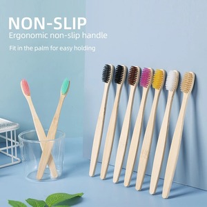 Multi Couleurs Nouveaux Produits Brosse à Dents en Bambou Brosse à Dents en Bambou pour Enfants Mini Brosse à Dents en Bambou 100% Biodégradable - Product Image 4