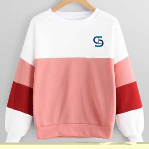 Sudadera personalizada con cuello falso para mujer, sudadera con ropa de calle impresa al por mayor - Product Image 5