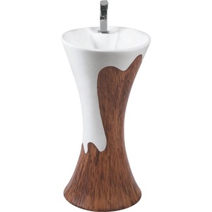 Produits sanitaires de haute qualité et à la mode bassin de lavage des mains demi/semi-piédestal prix de gros fournitures de l'entreprise directe - Product Image 5