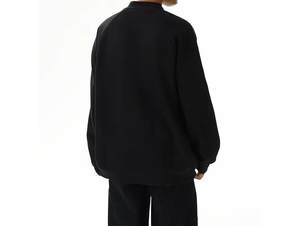 เสื้อสเวตเตอร์สไตล์เฟรนช์เทอร์รี่สำหรับผู้ชายเสื้อสเวตเตอร์คอกลมผ้าฟลีซสไตล์ฮิปฮอป | พิมพ์ลายสกรีนผ้าไหม - Product Image 4