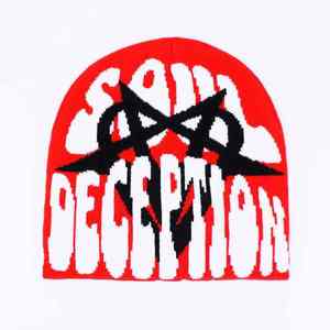 2025 Bonnet d'hiver unisexe avec logo personnalisé de haute qualité 100% choix du designer tricoté en acrylique avec motif d'impression - Product Image 2