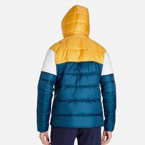 TOP SHOW invierno amarillo y verde medio reversible desgastado sucio lavado bordado estrella personalizada recortada chaqueta acolchada para hombres - Product Image 2