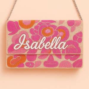 <b>Beaded</b> Heart Clutch, Custom Name Bag, Valentine's Purse, Love Themed Bag, <b>Red</b> <b>Bead</b> Clutch, Custom <b>Bead</b> Bag, Romantic Clutch - Product Image 3